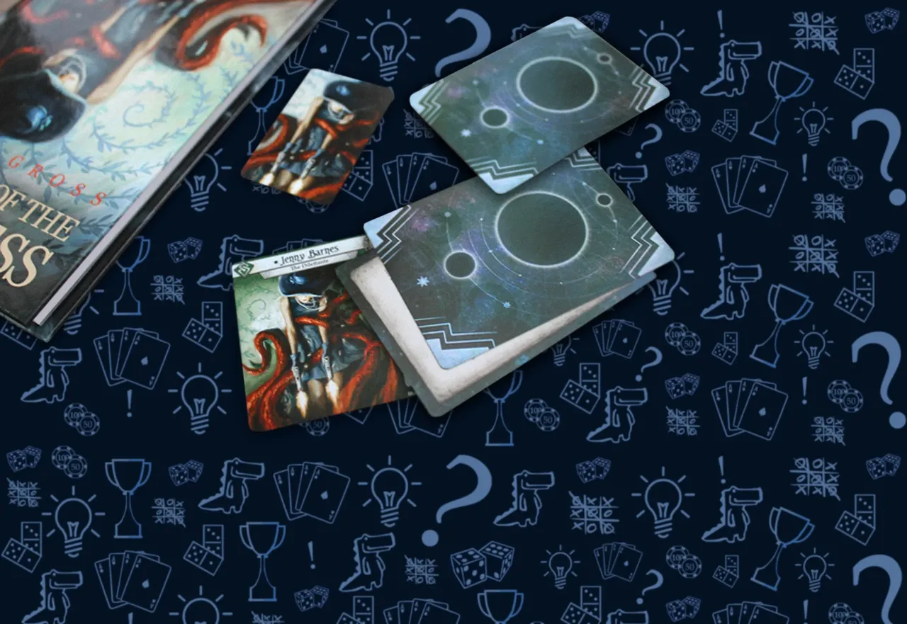 Пример оформления страниц новелл Ужаса Аркхэма, вставки с заметками