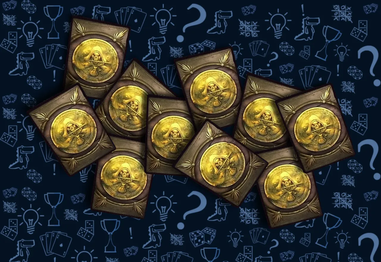 Карты монет, игровая валюта в настольной игре Берсерк. Герои