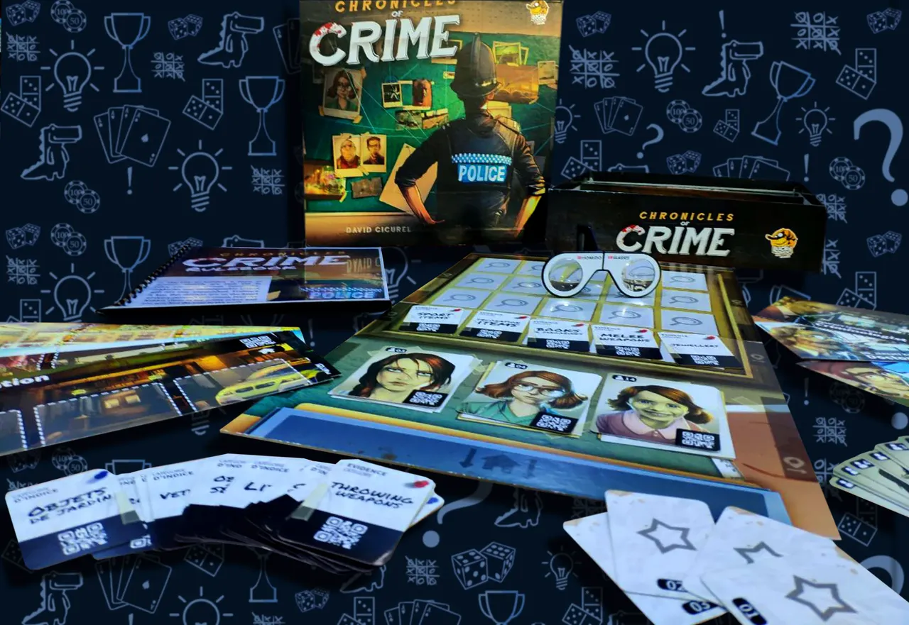 Игровой процесс настольной игры Место преступления, расследование улик