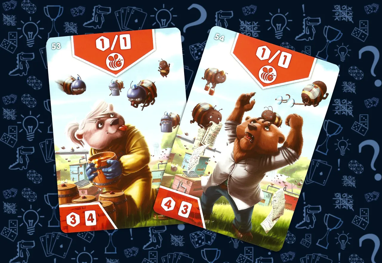 Игровые карты роев в настольной игре Правильный мёд