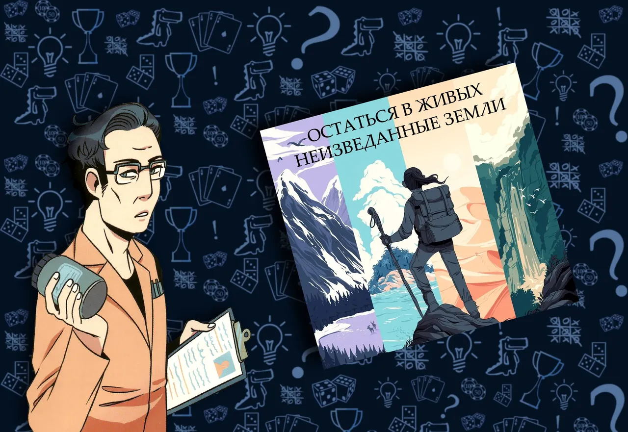 Игровые компоненты настольной игры Остаться в живых Неизведанные земли, множество деталей