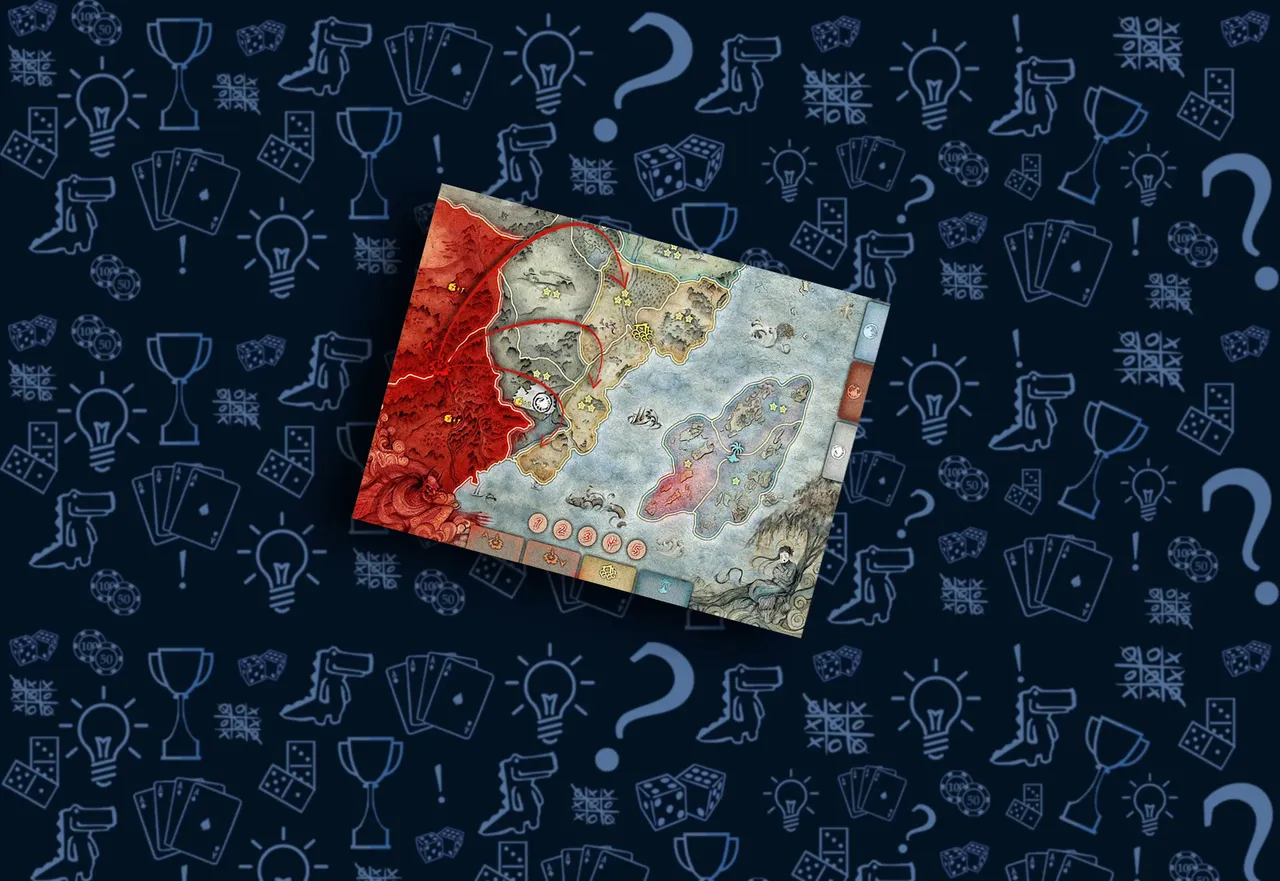 Игровые карты Теневых земель в настольной игре Битва за Рокуган