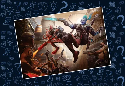 Иллюстрация встречи с обитателями других планет в Starfinder