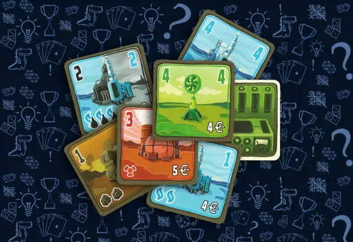 Настольная игра Энергосеть, карты электростанций