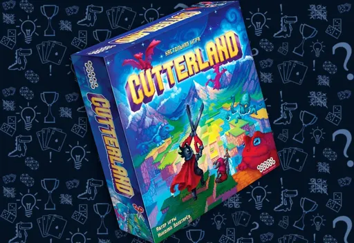 Настольная игра Cutterland, коробка и игровые элементы