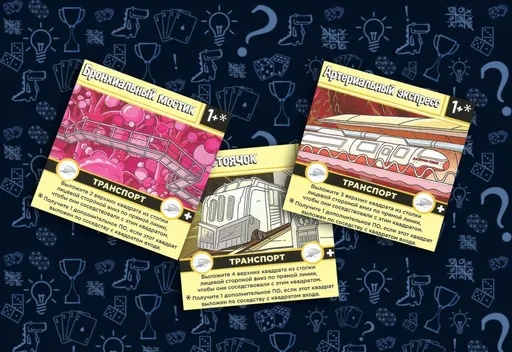 Настольная игра Рик и Морти: Анатомический парк, квадраты транспорта