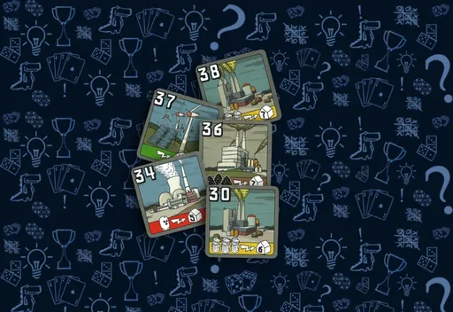 Настольная игра Энергосеть, новая редакция, карты электростанций