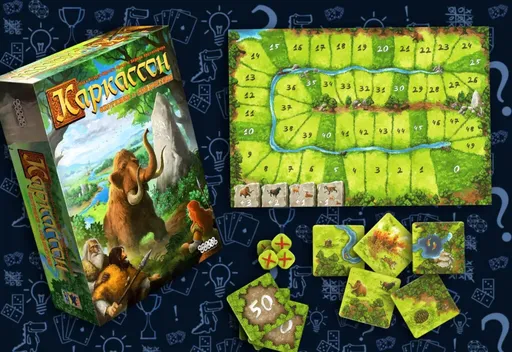 Каркассон: Охотники и собиратели - содержимое коробки с игрой