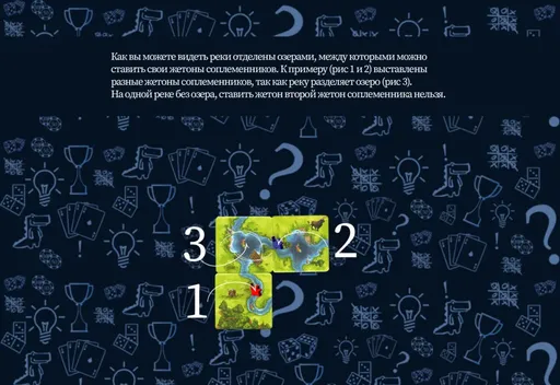 Каркассон: Охотники и собиратели - размещение соплеменников на карте
