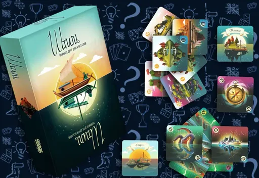 Штиль - содержимое коробки с картами островов и границ