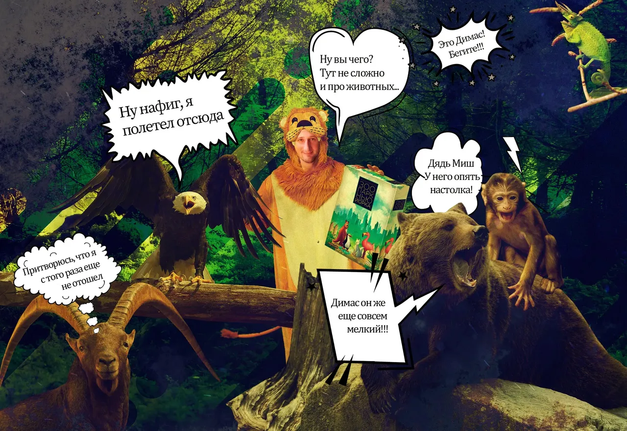 Зоопарк Нью-Йорка - обложка настольной игры